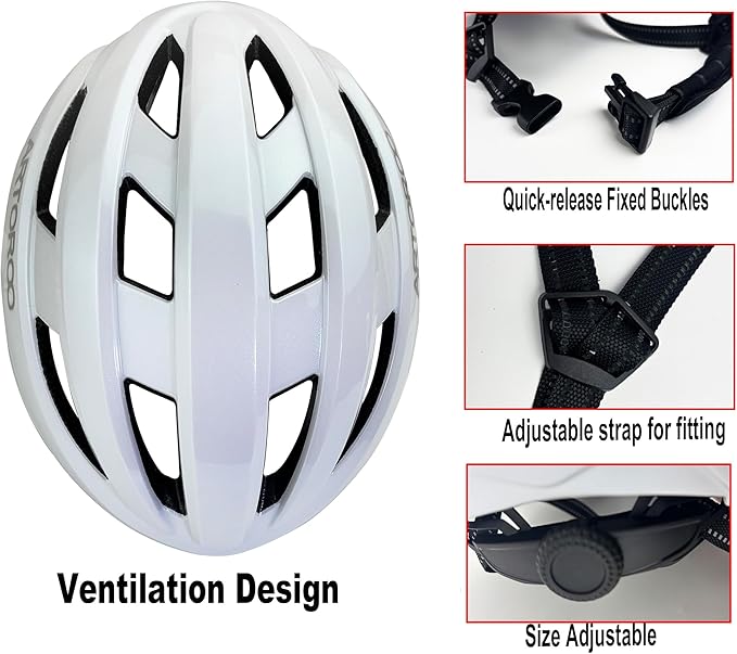 Bike Helmet for Adults-Removable Liners & Size Adjustable- Road Bicycle Helmets in Mountain, for Youth & Adult Men and Female