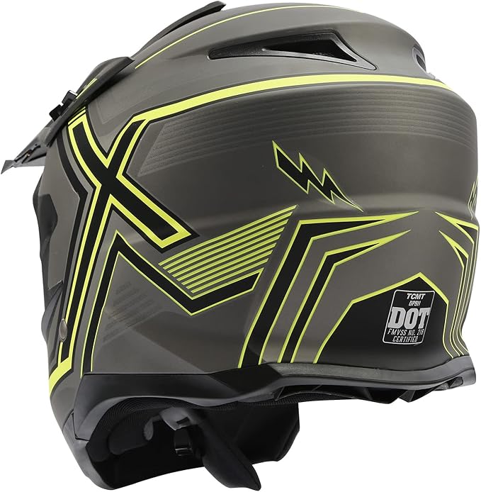 TCT-MOTORPARTS DOT Motorcycle Adult Full Face Helmet Off Road Dirt Bike Motocross ATV MTB Mountain Bike Helmet for Men Women