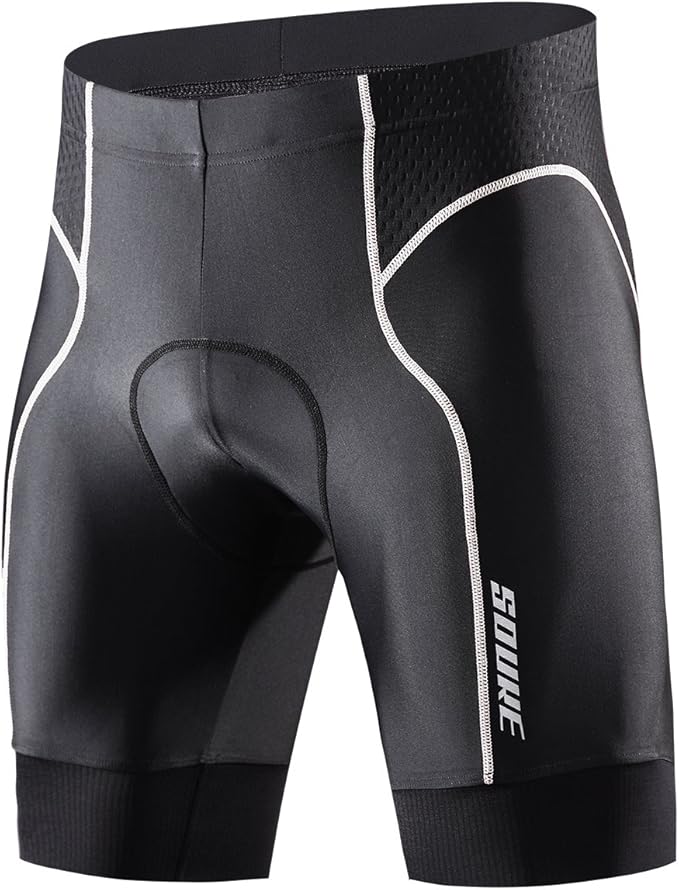 Souke Sports Men's Cycling Shorts Padded Bike Half Pants Bicycle Biking Tights