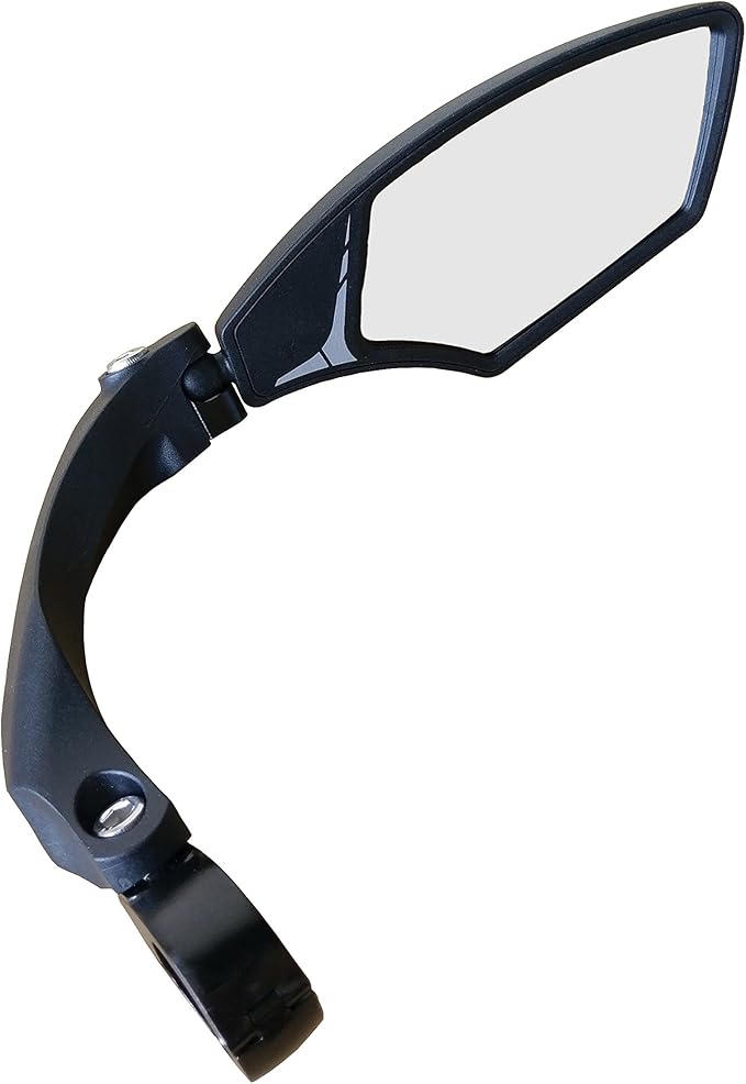 Hafny New Handlebar Bike Mirror, HD Blast-Resistant, Safe Crystal Clear Glass Lens, Adjustable Rotatable Bicycle Mirror, Rearview Mirror for Bicycle, HF-MR095