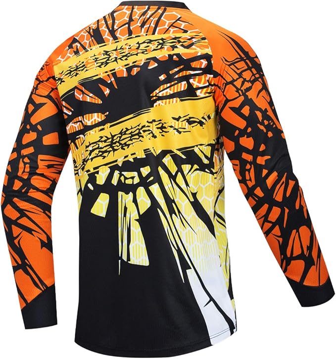 Men's Racing Shirts Summer Motocross Jersey Bicycle Sportswear MTB Jersey Long Sleeve Mountain Bike Clothes
