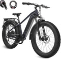 VELOWAVE Electric Bike for Adults Peak 1200W BAFANG Motor 28MPH Mountain Ebike 47.97V 14.4AH Removable LG Cells Battery 26'' Fat Tire E Bike Shimano 7-Speed