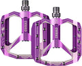 corki Extra Large Mountain Bike Pedals Flat, Aluminum Alloy MTB Pedals, Wide Platform Pedals 9/16"(Black Red Purple Green)