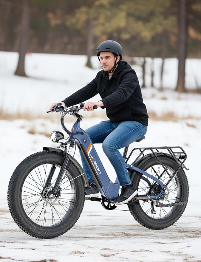 Jasion Thunder/PRO/ST Electric Bike,2000W/1800W Peak Ebikes for Adults,26''Fat Tire Best Ebike for Men,90/80 Miles with 1040Wh/864Wh Battery,35/30+MPH Max Speed Bicycles,500/400LB Capacity