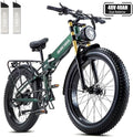 Electric Bike for Adults 1500W Peak 30 MPH E-Bike 70-140 Mile, 48V 20/40 Ah Removable Battery, 26" Fat Tire Electric Dirt Bike, Full Suspension, Dual Hydraulic Disc Brakes, 7 Speed