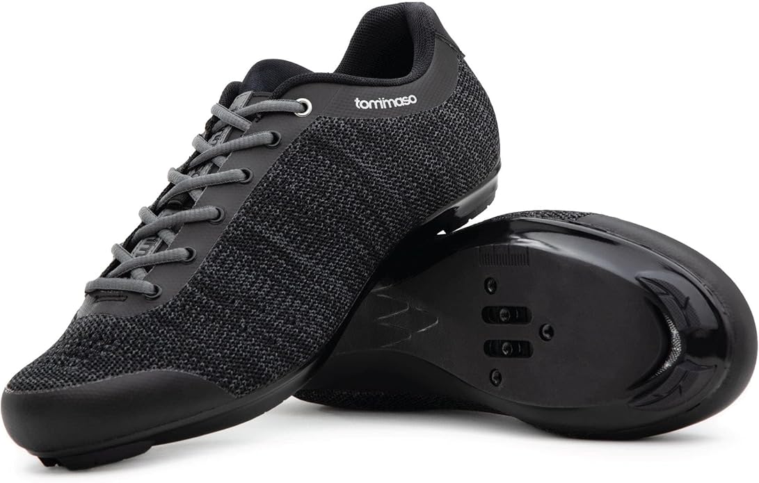 Tommaso Strada Mens SPD & Peloton Shoes—2 in 1 Cycling Shoes—Install Your Own Delta or SPD Cleats for Spin Bikes, Indoor Cycles or Most Mens Bicycles—Explore Bike Accessories