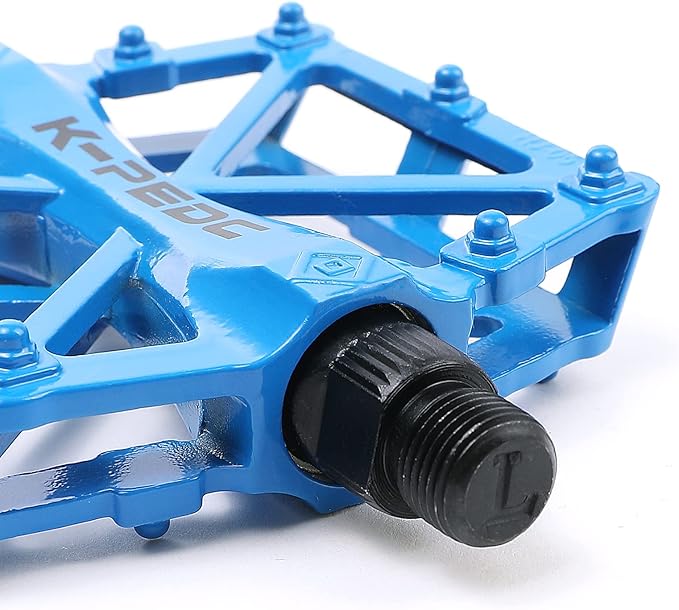 TXJ Sports Bike Pedals 9/16" Bicycle Pedals Mountain Bike, Aluminium Lightweight Platform Pedals for BMX MTB Road Bikes