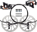 Chooee Mountain Bike Hydraulic Disc Brake ，MTB Hydraulic Disc Brake Set Right Front 800mm Left Rear 1450mm Hydraulic Brake，Black