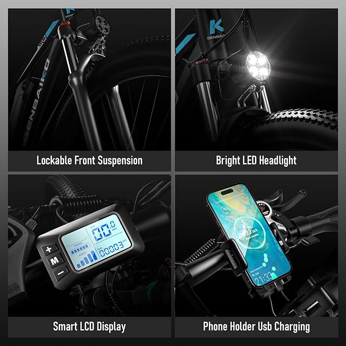 29" Electric Bike for Adults, Max 37MPH 2000W Peak 921.6WH Electric Mountain Bike, 80 Miles Ebike 21-Speed Gears, IP7 Waterproof E Bicycle E Bike for Commuter