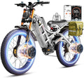 eAhora Romeo Pro 3 Electric Bike - [2026 Latest] 50MPH 5600W Dual Motor 60V 80AH 250Miles Long Range Ebike for Adults, 26" * 4.0 Fat Tire Fast Electric Mountain Bike Full Suspension Off-Road E-Bike