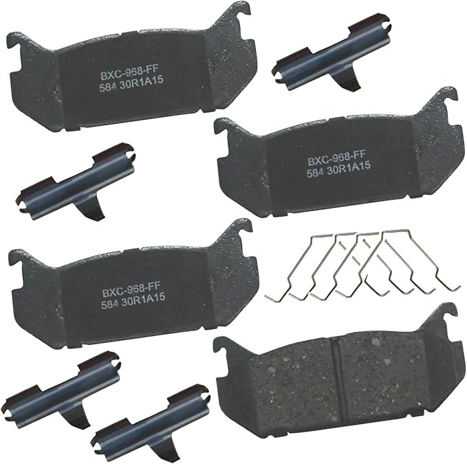 Bendix Premium SBC584 Ceramic Rear Brake Pads for Ford Probe 1997-1993, Mazda 626 2002-1993, MX-6 1997-1993