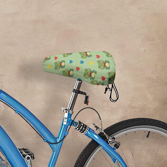 Adjustable Exercise Bike Seat Cover, Soft Cushion Indoor Outdoor Dust Resistant Protection
