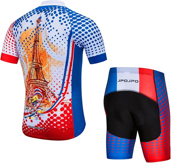 Hotlion Men's Cycling Jersey Set Summer Cycling Clothing Suit Pro Team Bike Clothes Road Biking Outfits Bicycle Kit for Men