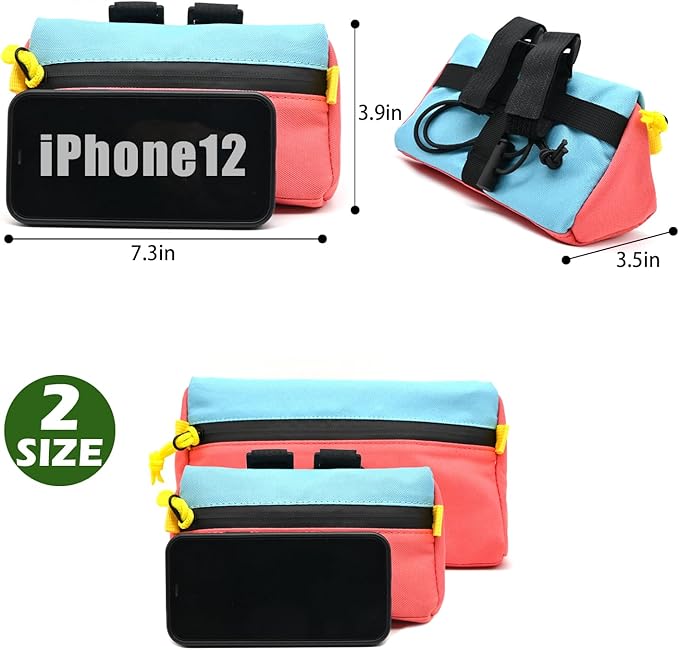 Bike Handlebar Bag,Kids Bicycle Front Basket Pack,Waterproof Bikes Bag,Small Bicycle Handle Bar Bag for Boys Girls Men Women