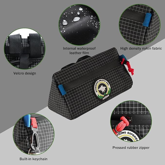 Bike Handlebar Bag,Kids Bicycle Front Basket Pack,Waterproof Bikes Bag,Small Bicycle Handle Bar Bag for Boys Girls Men Women