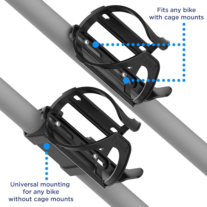 Zefal Pulse Universal Water Bottle Bike Cage (Multi-Position, Black)