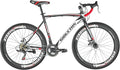 EUROBIKE YH-XC550 Road Bike for Men 54cm Frame Bicycle 700C Wheels Aluminium Rims 21 Speed Dual Disc Brake Commuter Bikes