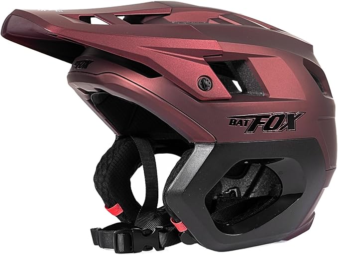 BATFOX Mountain Bike Helmet for Men Women Adults MTB Cycling Bicycle Helmet for Adjustable and with Visor