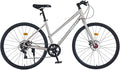700C Wheel Road Commuter Bike, 700C Road Bike,7 Speeds Shifter, 7 speed Hybrid Road Bicycle with Light Aluminum Alloy Frame for Adult Men and Women，Heavy Duty Racing Bike Up to 330LBS，7 Colors