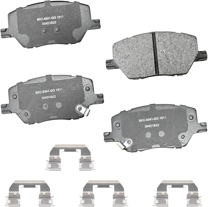 Bendix Premium SBC1811 Ceramic Front Brake Pads for Fiat 500X 2021-2016, Jeep Compass 2022-2017, Renegade 2021-2015