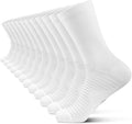 PAPLUS Compression Athletic Crew Socks (6 Pairs) for Men & Women