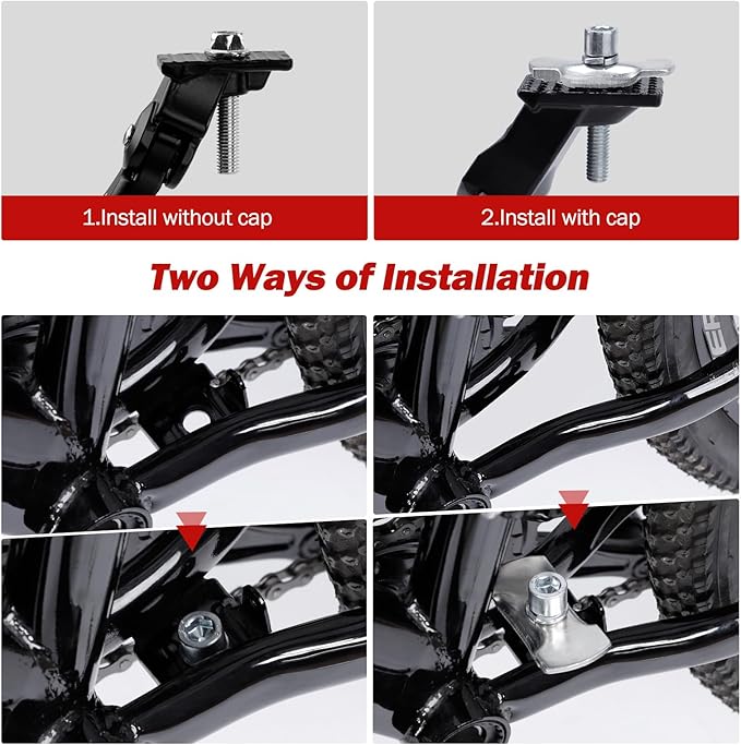 SEISSO Aluminum Alloy Bicycle Kickstand for 22-26 Inch Wheel Mountain/Road Bikes