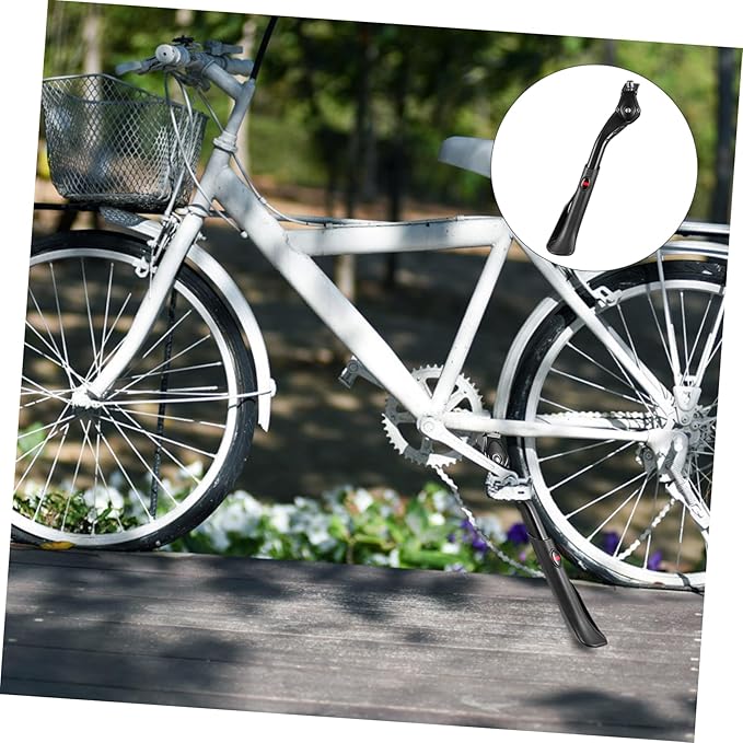 GANAZONO Adjustable Bike Kickstand Aluminum Alloy Foot Brace for Mountain Bicycles Sturdy Side Stand Leg Support for Parking for Cycling Enthusiasts