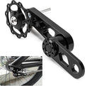 PSLER Bike Single Speed Chain Tensioner, Aluminum Alloy Bicycle Chain Guide with Derailleur Hanger, Foldable Bike Chain Stabilizer Replacement for MTB Road Cycling Accessories