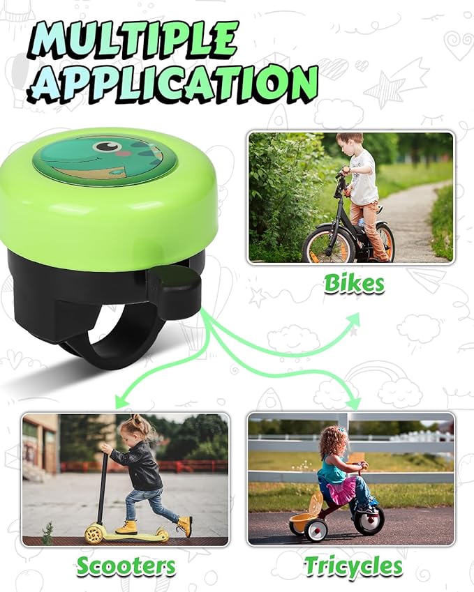 VICTGOAL Bike Bell for Kids with Loud Clear Sound, Bicycle Bell Scooter Bike Horn Ringtone Alert Cute Cycling for Toddler Children Boys Girls