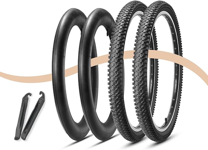 MOHEGIA Mountain Bike Tires - 20/24/26/27.5 Inch Folding MTB Bicycle Tires Replacement,Steel Bead All-Terrain and High-Performance Durable for Off-Road,Street & Trail Adventures