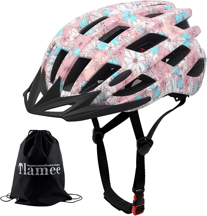 Adult Bike Helmets, Adjustable Mens Womens Bicycle Helmet, Lightweight Road Mountain Cycling Safety Sports Helmets with Detachable Visor