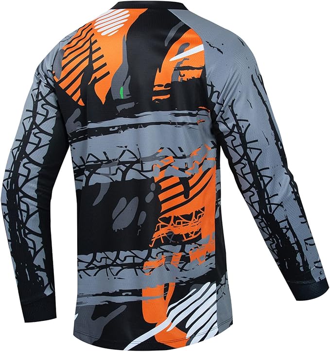 Cycling Jersey Long Sleeve Men's Mountain Bike Motocross Jersey Long Sleeve MTB T-Shirt