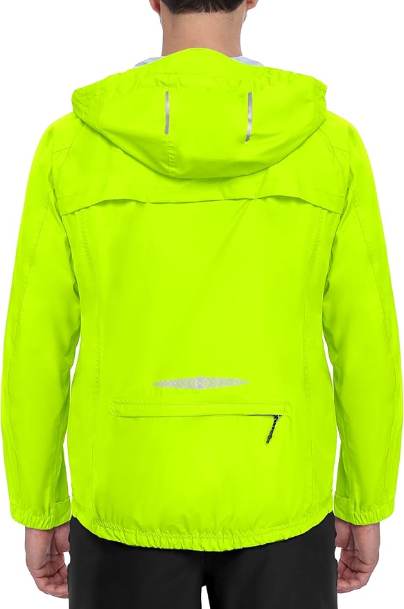 Little Donkey Andy Men's Waterproof Windbreaker Lightweight Packble Cycling Jacket for Biking, Running