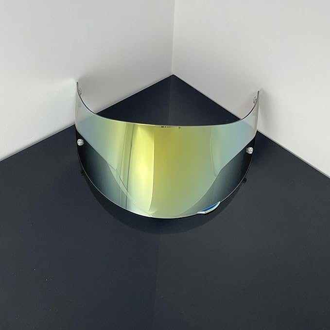 Helmet Visor Replacement,Motorcycle Helmet Face Shield for ILM 902,902L,902BT (Revo Clear Gold-Day&Night Use)