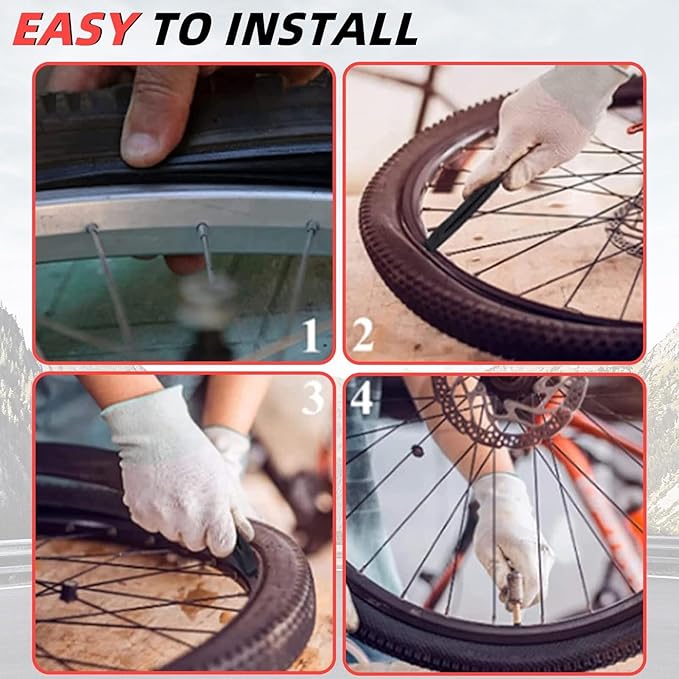 20" x 1.75/1.50 Bike Tires, Puncture Resistant Anti-Skid MTB/E-Bike Tires, 60 TPI Durable Rubber for BMX, Folding Commuter Bikes (20x1.50)(20x1.50)