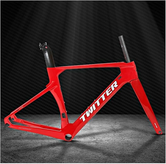 Lightweight Racing Road Bike Frameset 700c Carbon Disc Brake Frame 46/48/50/52/54/56cm Internal Routing Frame Thru Axle
