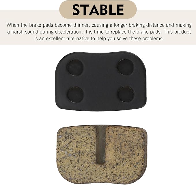 5 Set Mini Bike Disc Brake Pads, Heat-Resistant & Anti-Aging Mountain Bike Brake Pad, Resin Semi-Metallic Caliper Friction Block, Universal for Most Motorcycles, ATVs, Scooters (Multicolored)