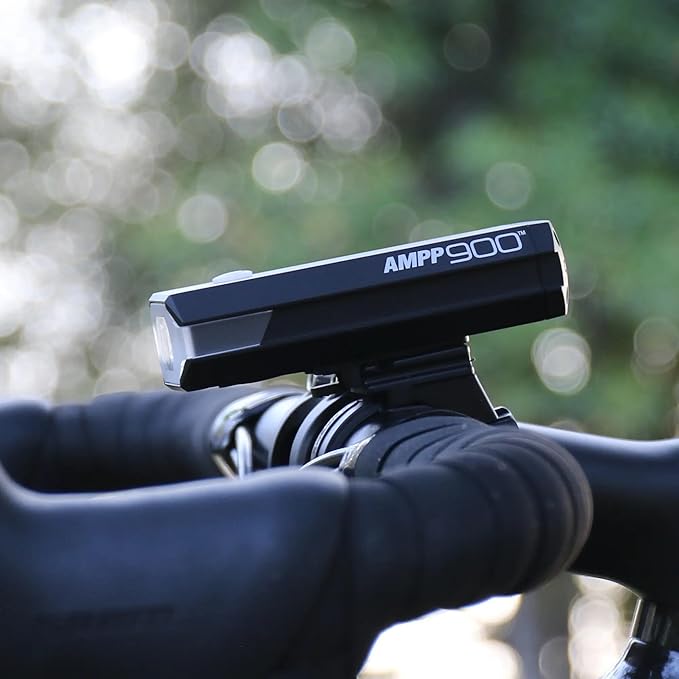 CATEYE AMPP & ViZ USB Rechargeable Bike Light Combo Kit – IPX4 Waterproof High Lumen AMPP Opticube™ LED Headlight & ViZ USB Daytime Safety Light, Visible up to 1 Mile, Fits Road, MTB, Gravel Bikes