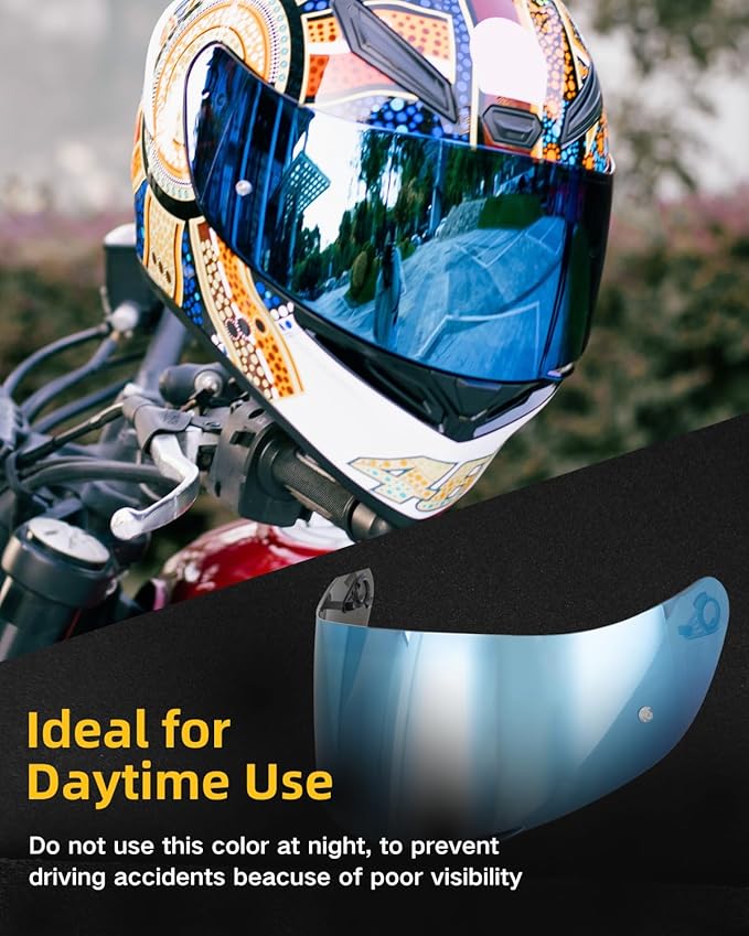 Soman K1 Helmet Visor Replacements, K1S Tinted Helmet Visor Compatible with K1 K1S K3SV K5 K5S UV Protection (Blue)