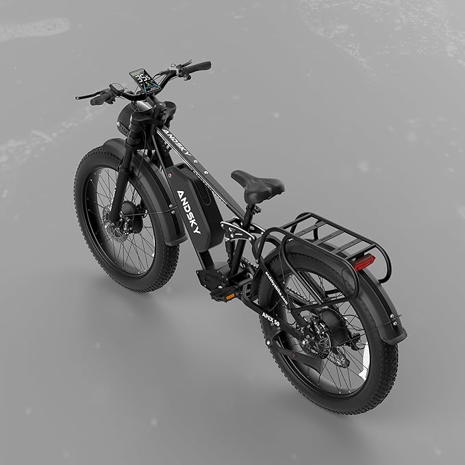 Apex 50 Electric Bike Dual Motor for Adults (CA Immediate-De'livery) 52V 25AH/48V 25AH, 26" Fat Tires Full Suspension 35MPH/100Mile, Hydraulic Brake
