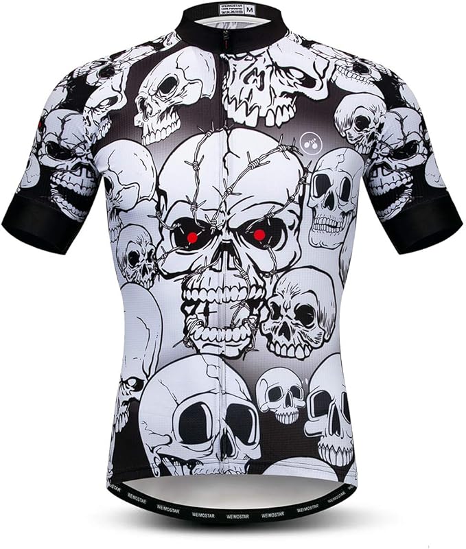 Men's Cycling Jerseys Wolf Print Bicycle Shirts Summer Road Bike Clothes Quick Dry Breathable