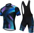 Men's Cycling Jersey Set, Summer Mountain Bike Clothing Short Sleeved Riding Jerseys
