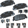Bendix Premium SBC273 Ceramic Brake Pads for Honda Accord 1985-1984, City 2011-2010, Civic 2000-1988, Civic del Sol 1997-1993, CRX 1991-1988