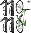Wallmaster Bike Storage Rack for Garage, Wall Mount Bicycles Hanger, 4-Pack Bike Storage System Vertical Bike Hooks