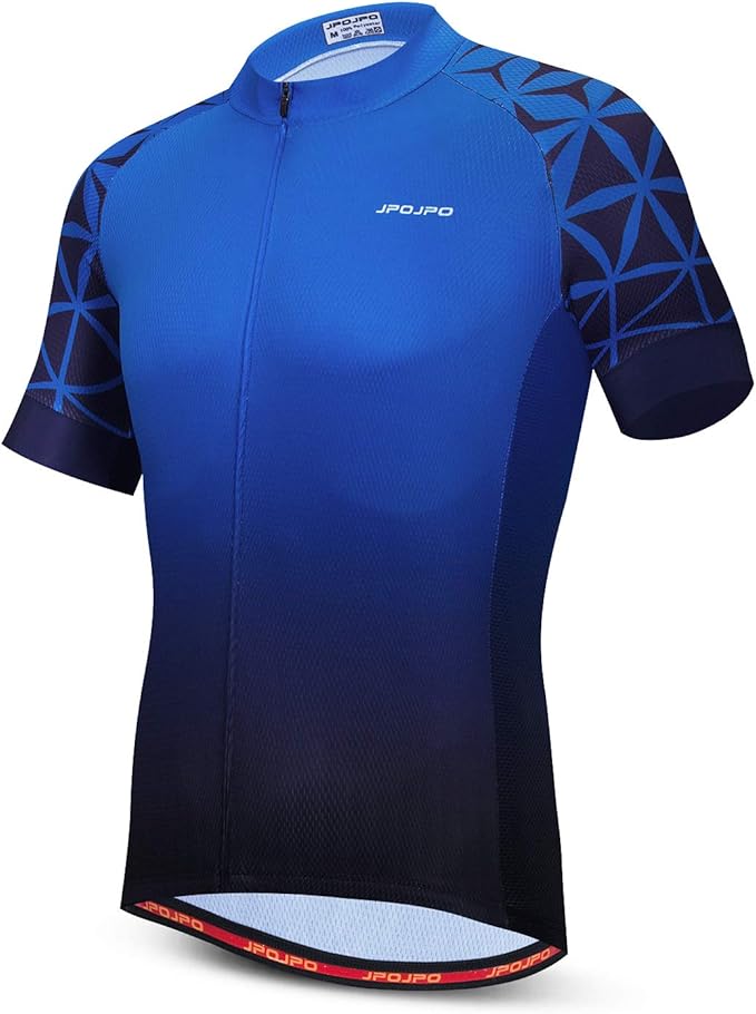 JPOJPO Men's Cycling Jersey Bike Shirt Short Sleeve MTB Summer Clothing Bicycle Tops Jacket S-3XL