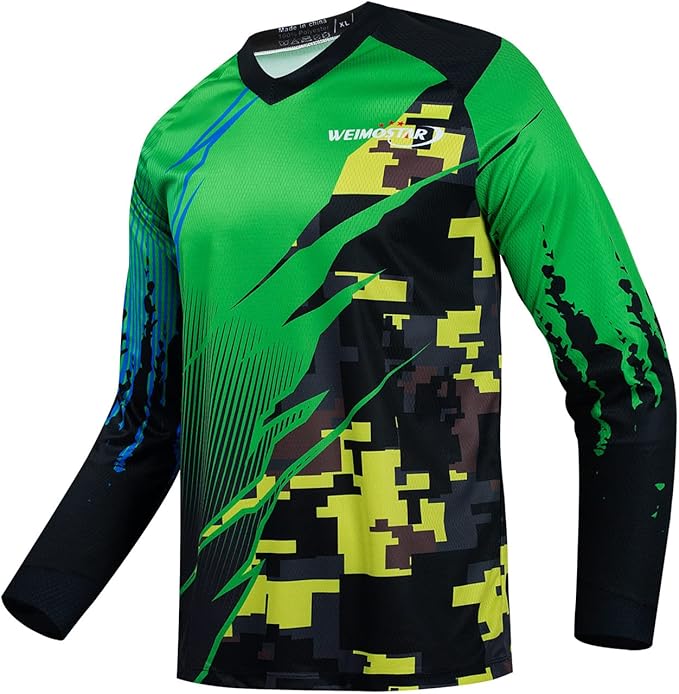 Cycling Jersey Long Sleeve Men's Mountain Bike Motocross Jersey Long Sleeve MTB T-Shirt