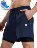 Nepest Men’s 4D Padded Mountain Bike Shorts MTB Cycling Biking Bicycle Riding Shorts with Zipper Pockets