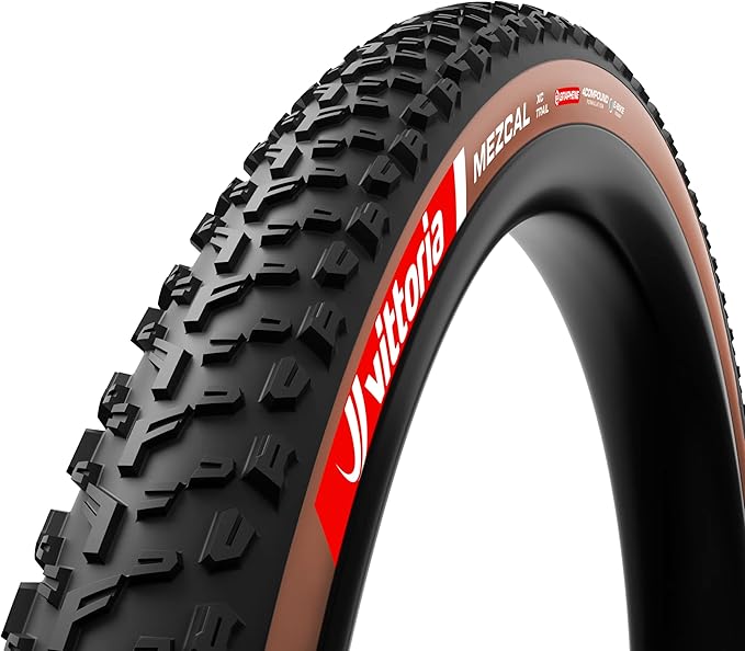 Vittoria Mezcal XC Trail Tubeless Ready Mountain Bike Tire - 4C Graphene Reinforced Casing for Aggressive Mixed Terrain XC