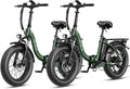 Heybike Ranger 2.0 Foldable Electric Bike for Adults, 20"×4 Fat Tire Ebike with 1400W Peak Motor, 28 MPH Max Speed, 600Wh Removable Battery, Up to 65 Miles Range, Front Suspension Step-Thru E Bike