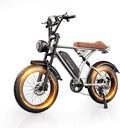 Movcan V60/V60 Pro Electric Bike, 48V 15.6/18.2Ah Removable Battery 20” Fat Tire Electric Bike, 1000/1500W Motor 30/33MPH Top Speed Electric Motorcycle, for Commute/Offroad/School/Rain/Snow Riding.